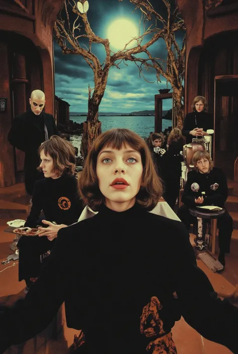 Surrealist Psicopop. intriguing people. film David Lynch — Dreams, Mysteries and Secrets. cinematic. 8K.