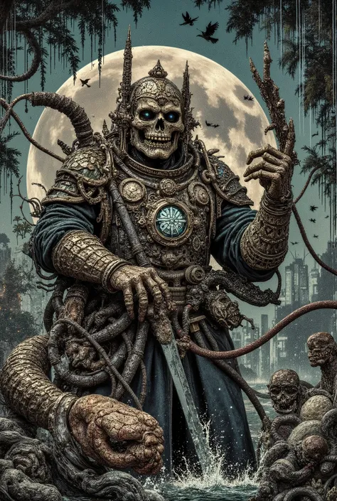 Keir the Nightmarish Mechanic 😱 , Starmer of Endless Keir, terrible teeth in a terrible jaw, glitched and double exposure and corrupted file, wires and endless braces