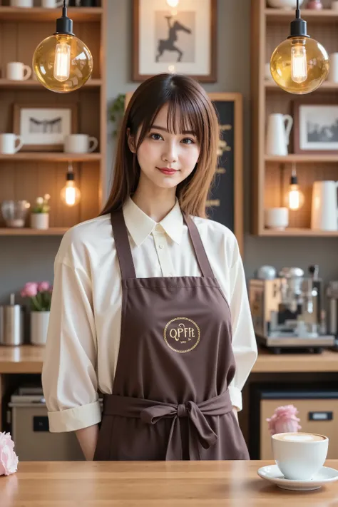 haruka, firm breast, by adjusting the framing so the subject's full head is visible within the composition, with the crop showing only from just above the bust to slightly above the top of the head. Ensure there is a comfortable amount of background space ...