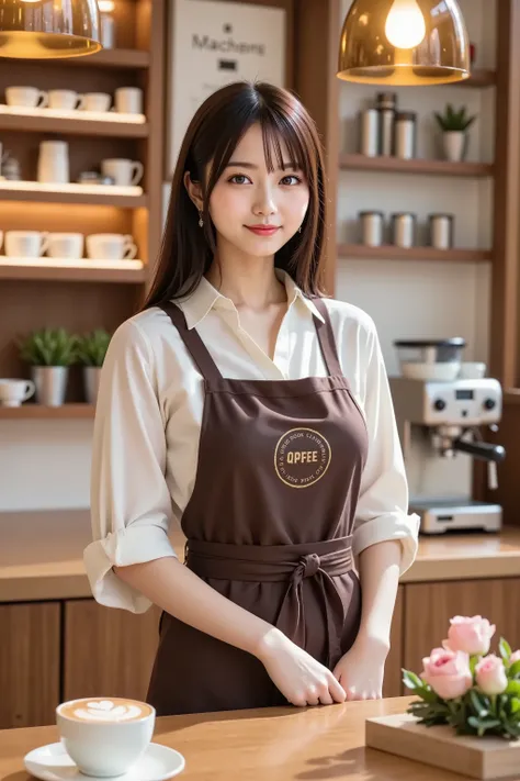 sakura, huge breast, by adjusting the framing so the subject's full head is visible within the composition, with the crop showing only from just above the bust to slightly above the top of the head. Ensure there is a comfortable amount of background space ...