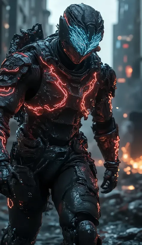 USA – Neon-Strike Spartans**  
*"Elite US Cyber-Spartans in matte-black exo-armor with pulsating red-white-blue neon circuits, marching past a smoldering enemy war machine, shattered drones underfoot. Hyper-realistic 8K masterpiece, cinematic lighting, sta...