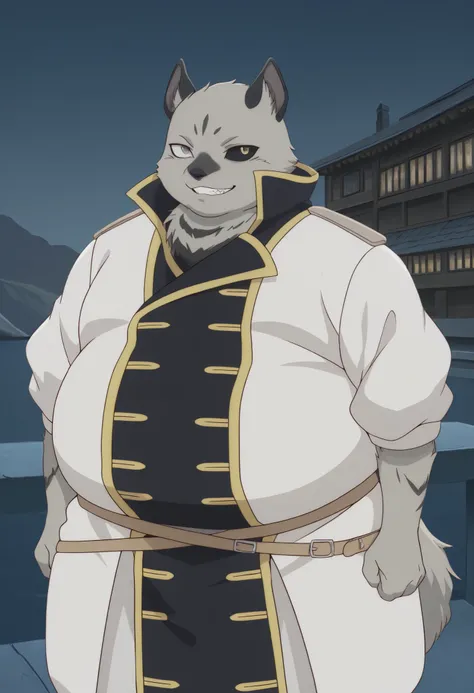 masterpiece, best quality, newest, Absard dress, high resolution, one boy, solo, lanteveldt, of, confident, viewers on my mom, gradient background, sea,very overweight,Totally Obese,Fat lumps,Extremely Obese,Protruding belly,big belly