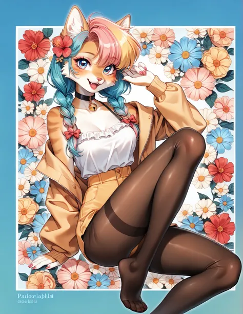  (    beautiful girl high quality:1.2,    very well detailed ,     latest,      vibrant ,       masterpiece:1.2,     beautiful girl high quality,     Aesthetics at its best ),  ((  A girl poses  :1.4)),      colorful hair,ショートBobポニーテール    braids ,      pas...