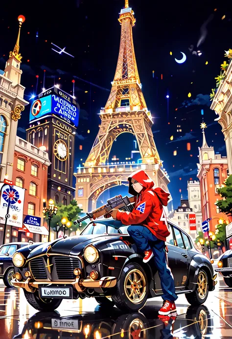 (( ( (Obscura Gang in London GTA 1.5 , hooded men wearing large diamond watches, armored cars and sports cars of the latest generation HD quality digital texture and original classic movies , using state-of-the-art machine guns , atmosphere set on London n...