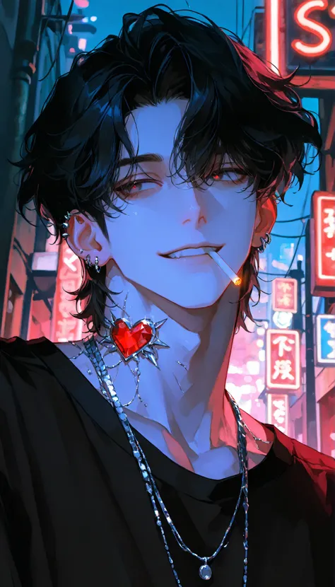 male,dimly room,medium close-up,detailed brushwork,light-complexioned,pale face,masterpiece, best quality, very aesthetic, absurdres, safe, masterpiece, newest, absurdres, safe Solo, high detailed,male, Sexy male,Masculine male,Handsome Male, sexy male, Se...