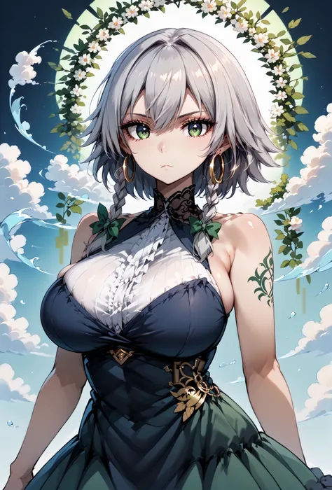 score_9, score_8_up, score_7_up, source_anime, 4K,perfect fingers,(perfect hands, perfect anatomy),prefect lighting, very aesthetic, intricate details,highly detailed background, masterpiece, high quality, best quality,
1girl,solo, izayoi_sakuya,silver hai...