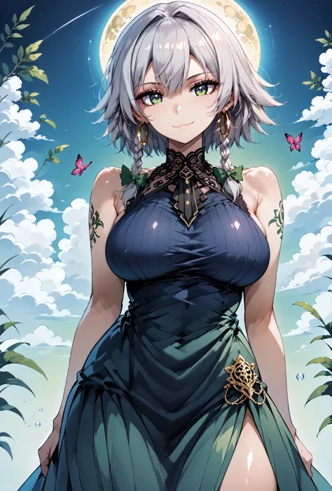 score_9, score_8_up, score_7_up, source_anime, 4K,perfect fingers,(perfect hands, perfect anatomy),prefect lighting, very aesthetic, intricate details,highly detailed background, masterpiece, high quality, best quality,
1girl,solo, izayoi_sakuya,silver hai...