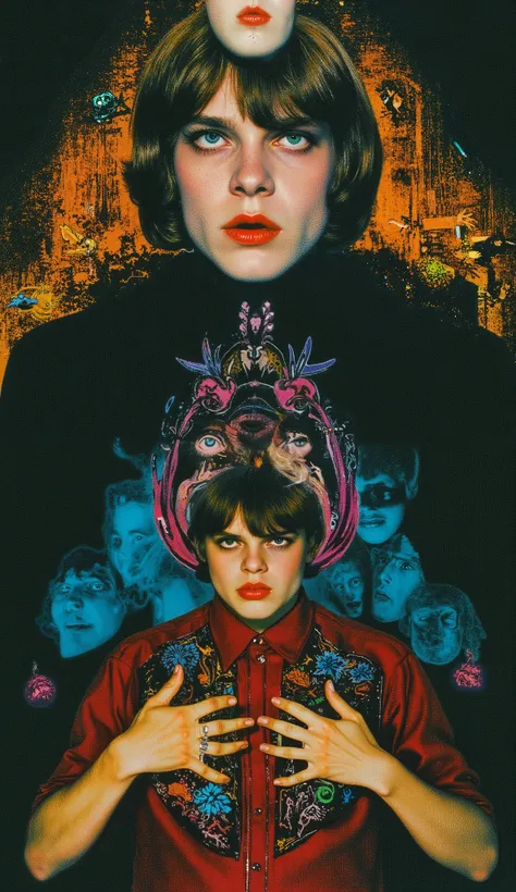 Surrealist Psicopop. intriguing people. film David Lynch — Dreams, Mysteries and Secrets. cinematic. 8K.