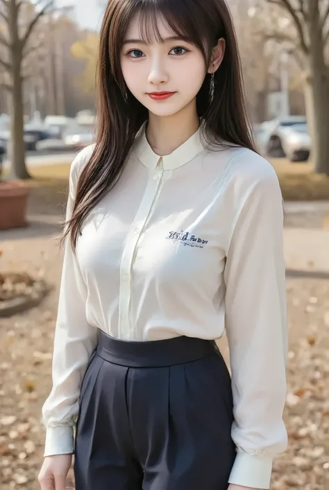 ・Attractive young Korean woman with small breasts
・Very realistic illustrations
・Photographed from a location that shows up to the knee
・Dark brown hair up to about the shoulder
・Walking in the park
・Clothes that would be worn in the fall