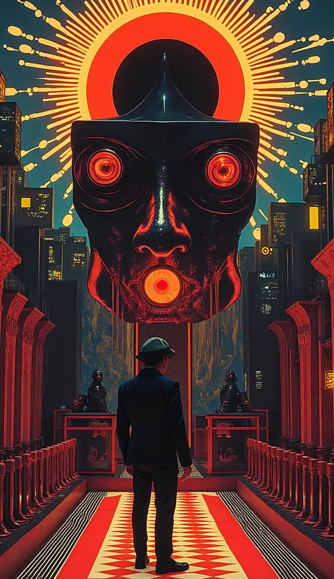 Surrealist Psicopop. intriguing people. Clockwork Orange film. cinematic. 8K.