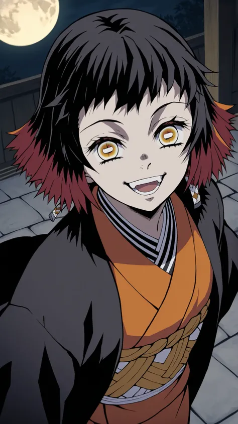 susamaru,kimetsu no yaiba,demon slayer
High quality ,  best quality , masterpiece,  High Resolution , detailed face( LoRA: susamaru),anatomically correct, detailed hair Style( LoRA: susamaru),anime Coloring
solo, 1 girl
short hair, black hair, yellow eyes,...