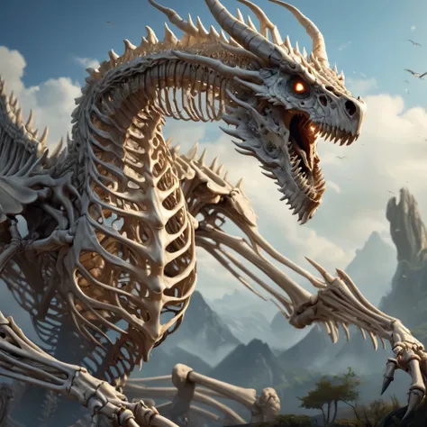 Bone Dragon
(masterpiece), best quality, high resolution, 4K, 8k, Detailed Illustration, precise details, cinematic writing by a cute single adult woman, Great Quality, 1 girl, Fitness Woman, amazing shading, soft lighting without light makeup, facing t...