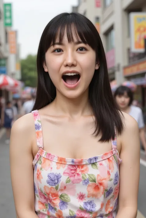 very detailed with bubbles , high resolution, 8k Wallpaper, Perfect Dynamic Composition, Attention to detail , open your mouth, she is squinting, (orgasm face:1.5), (Woman with open your mouth and narrowed eyes: 1.1), 20 years old, Cute Japanes...