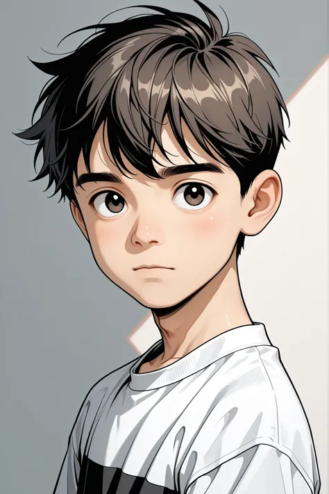 high quality, background, Korean elementary school boy, portrait, Bust shot