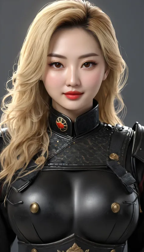 (((超realistic)))、{( high resolution) ( high resolution )、(realistic)}、超A high resolution 、(((The future after 300 years 、陸軍の巨大作戦司令室で働く35 歳のとてもbeautyなブロンドの女性陸軍兵士)))、 very beautiful female warrior with fluffy blond hair when viewed from the front ...