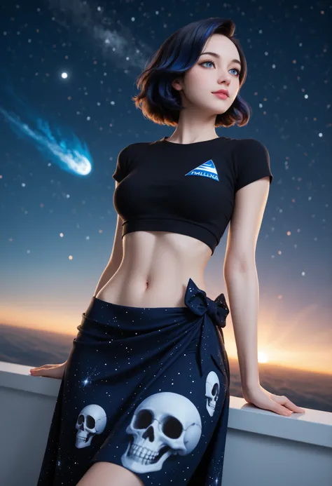 (dark sky, dark env, milky way, galactic sky, stars, moons,in the space-galaxy, mars, stars-mars-planets, clouds, cloudy, tornado, black hole, horror env, ghost night, ghostly, night time,aesthetic, motion blur, blurred background, close up), cara,Russian ...