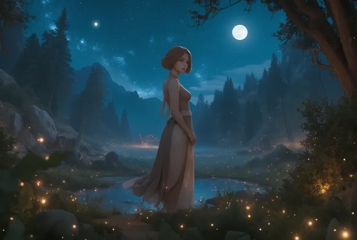 Masterpiece, Excellent, (Office: 1.8), CG drawing with super high detail, a royal sister standing, angry expression, a woman with short tan hair, wearing a layered dress, hands crossed at waist, facing directly toward the audience, half-body portrait, illu...