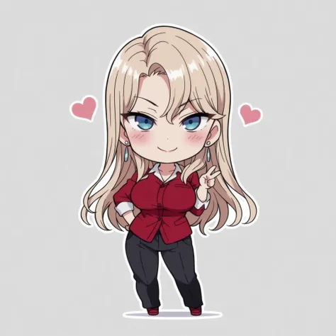Kurashiki Reika, high quality, masterpiece, Very detailed, high quality, high resolution, A girl, solo, blonde hair, blue eyes, beautiful, beautiful and perfect face, smile, View your audience, red shoes , red sweatshirt , school uniform , shoes , gakuran ...