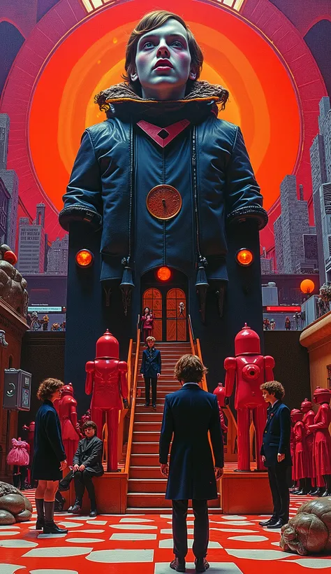 Surrealist Psicopop. intriguing people. Clockwork Orange film. cinematic. 8K.