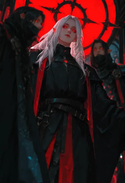 (Masterpiece), best quality, highest quality, highly detailed CG unity 8k wallpaper, original, high resolution, (depth of field: 1.5), fidelity: 1.3, solo focus, (1guy), male, mythical being, mythic clothes, god rays, half lidded eyes, red eyes, intense ey...