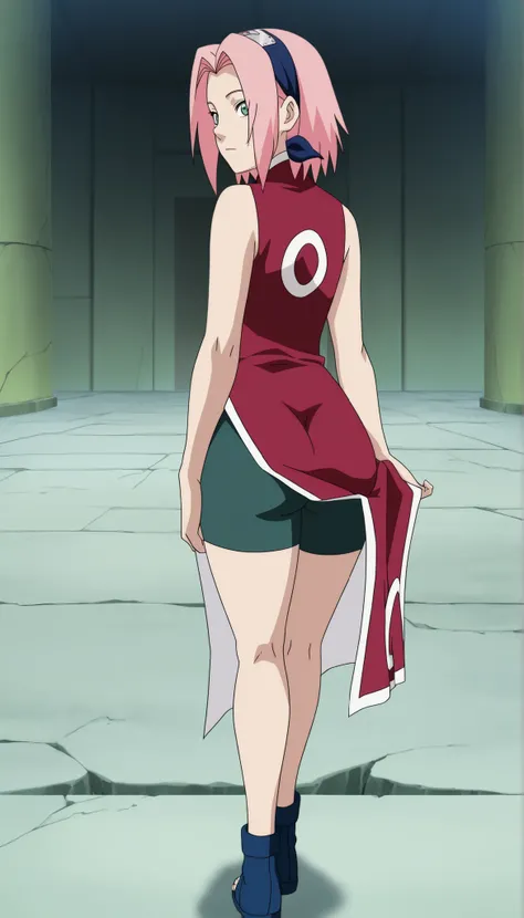 score_9,score_8_up,score_7_up,source anime,anime screencap,anime coloring,intricate details,fake screenshot,masterpiece,best quality,very aestheticanime screencap,anime coloring,Japanese TV anime style,
BREAK
sakura, 1girl,pink hair,green eyes,short hair,S...
