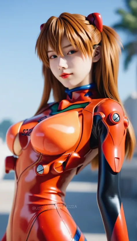 (最高傑作、最高品質、8K), Street fashion in 3025, ((Evangelion, Asuka Langley)),1 girl,solo,,Cowboy Shots, ,,, score_9,score_8_up,score_7_up,,8k,1 girl to improve Sa,solo, erotic, big breasts,