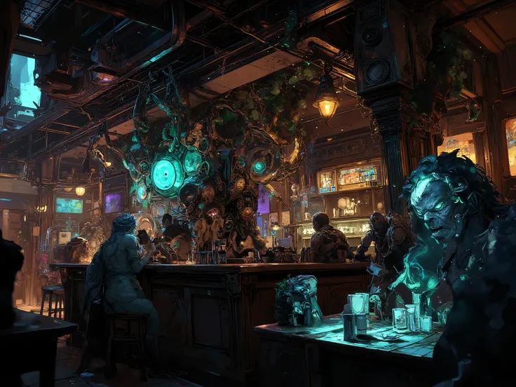 Cyberpunk bar for monsters and mutants