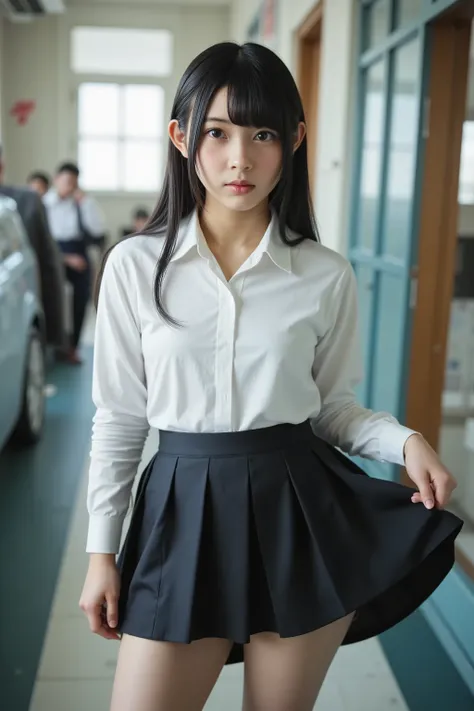 high school uniform face up School High Quality HD Light up skirt show me panties naked nude naked体