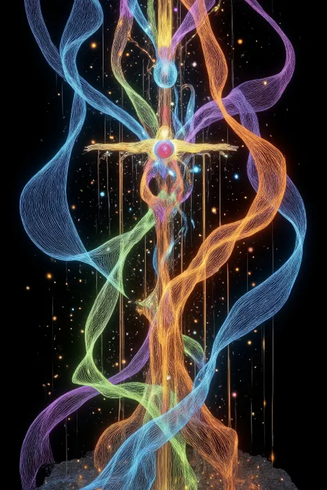 ultra detailed, absolutely resolution, masterpiece, twist blue gold limited ascension, conceptual installation art, cubist art
