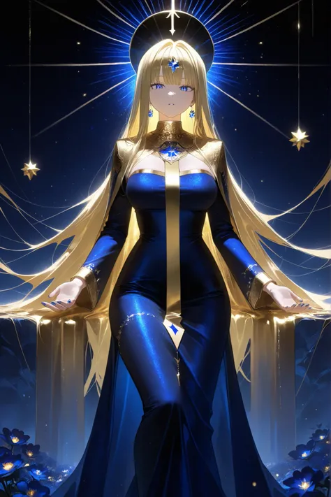 masterpiece, better quality, newest , absurdress, high definition, gold tarot cards decorated with blue sapphires.