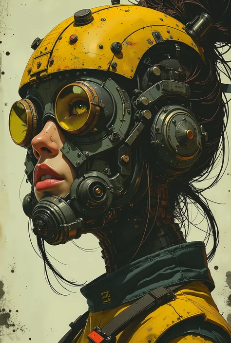 Breathtaking Beauty , cyberpunk, whole body, beautiful Japanese woman in a spacesuit , has an electron beam gun , female soldier drifting through outer space , digital close-up painting depicting the face of a futuristic character , Contrast with t...