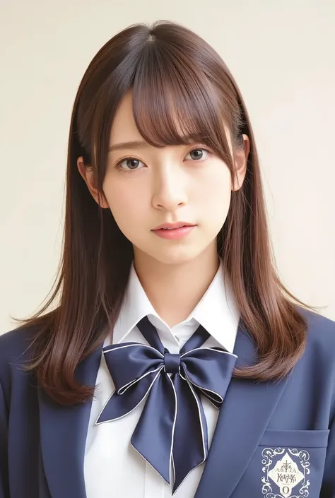 (( best quality)), (( masterpiece)), full body visible、 age 、Super slender beauty、delicate body、A uniform that looks like a high school、shortcuts、