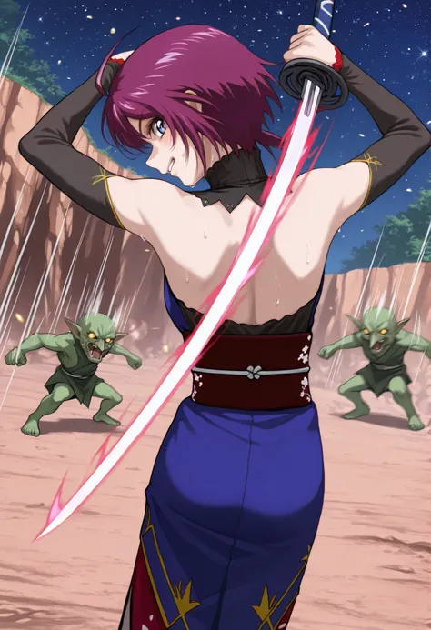 score_9, score_8_up, score_7_up, source_anime,BLE, BREAK,masterpiece,best quality, absurdres, safe 1girl,((indoor,night,,stars)),1girl,(solo),(((lunamaria:1.1))),1girl,,(((LunamariaHawke:1.1))),(((purple hair:1.3))),((ahoge:1.2)),(((short hair:1.2))),blue ...