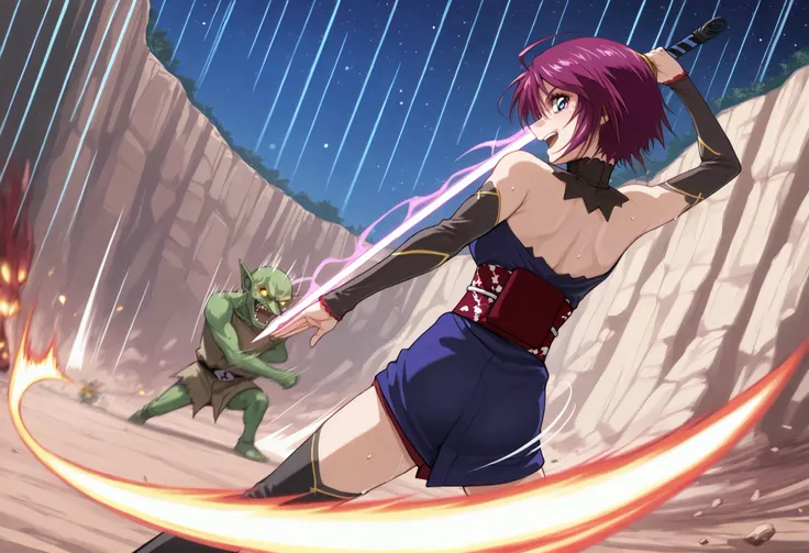 score_9, score_8_up, score_7_up, source_anime,BLE, BREAK,masterpiece,best quality, absurdres, safe 1girl,((indoor,night,,stars)),1girl,(solo),(((lunamaria:1.1))),1girl,,(((LunamariaHawke:1.1))),(((purple hair:1.3))),((ahoge:1.2)),(((short hair:1.2))),blue ...