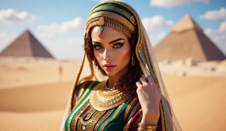 Absolutely! Here's a highly detailed and enhanced version of your image prompt that should help generate an amazing, hyper-realistic image:

---

**Prompt:**  
*close up shot of A stunningly beautiful Arabic supermodel with mesmerizing emerald green eyes b...