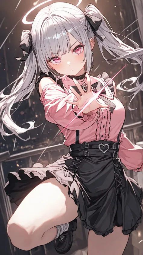 (score_9, score_8_up, score_7_up), absurd_res,(Masterpiece :1.0),(best quality :1.0),(high detailed :1.0),(1girl ),(jirai), jirai kei,dynamic angel, dynamic pose, painting, looking at viewer, (EyesHD:1.2), masterpiece, best quality, ultra-detailed, very a...