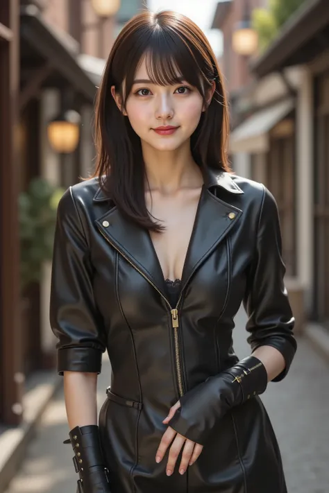 firm breast, by adjusting the framing so the subject's full head is visible within the composition, with the crop showing only from just above the bust to slightly above the top of the head. a highly detailed and realistic digital illustration of a female ...