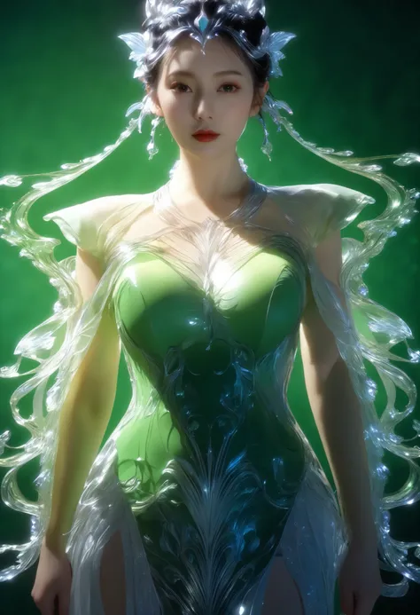 (1 girl:1.3),（lotus）, (whole body:1.2)，そして巨大な胸は超Big Breastsのシーンに映画のような雰囲気を加えます,hell_lady， anatomy correct，fantasy，anatomically correct，  BREAK Sun exposure, reverberation, Experimental photography, surreal contrast, Eye-catching visuals, Artistic abstracti...