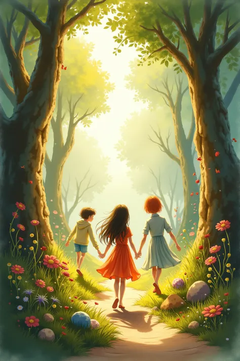 Freely walking around the forest