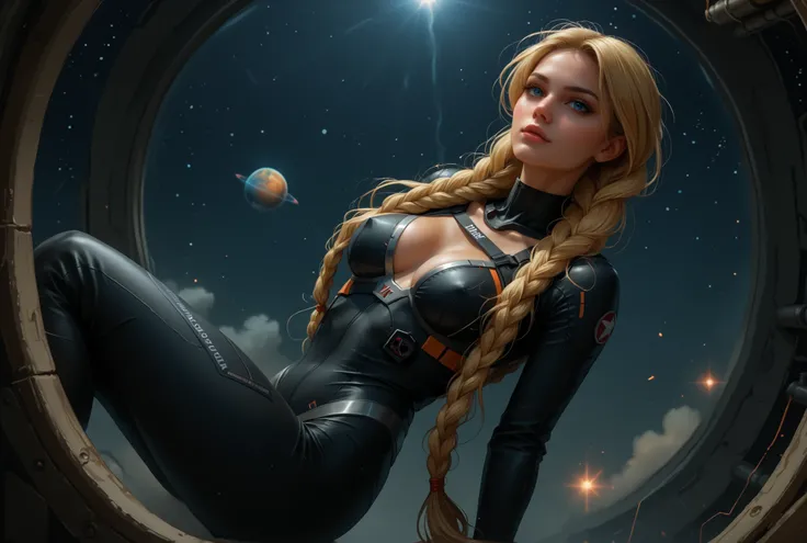 score_9, score_8_up, score_7_up, score_6_up, masterpiece, best quality, hyper-detailed, very aesthetic, seductive, solo, detailed face, melancholic expression, dark smoky atmosphere, moody lighting, intricate details, cinematic composition, dark sci-fi, su...