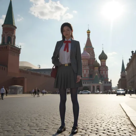 super realistic, photorealistic, Dramatic scene, shadow, Global Lighting, One, (age of a Japanese famous idol girl), very beautiful fragile Japanese girl, very pretty with a very cute , but with a boyish cool face , (very large breasts), thin waist, (in ...