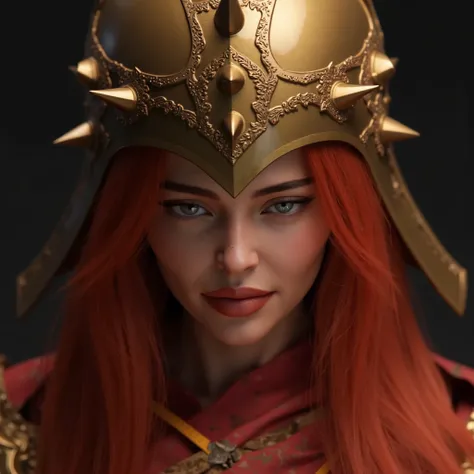 The captivating and illusory image of Malenia Norm, , her martial beauty and unwavering grace are captured in stunning detail. Her skin is pale, almost ethereal tone , marked by faint scars and traces of countless battles . Her long, fiery red hair fall...