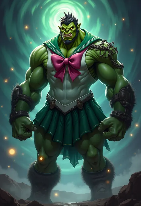 The Green Orc Assassin: The Ferocious Slutters Sailor Jupiter in Pretty Much Sailor Moon、digestion
Steal Sailor Jupiter's costume、I put it on
Plus Sailor Jupiter's ponytail  