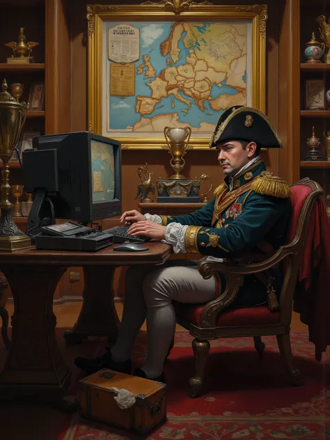 Napoleon Bonaparte playing video games