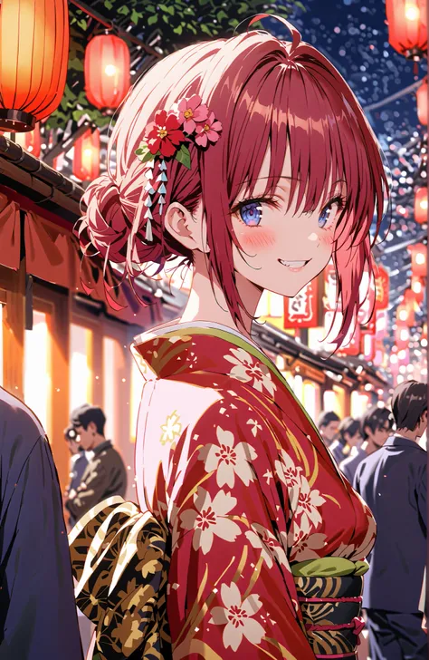 blue eyes,smile,blush,grinning