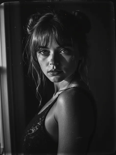 Sensual country pheasant girl gothic noir, presenting a stunning black and white photoshoot of the beautiful bohemian country princess Bella Vonâge. This is her breathtaking country girl look unveiling in luxurious black and white, shot in a derelict barn,...