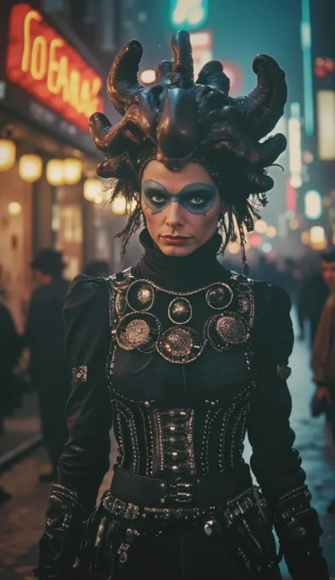 film(Year 2229)Punk directed by Luis Buñuel. Full color exótico. cinematic.