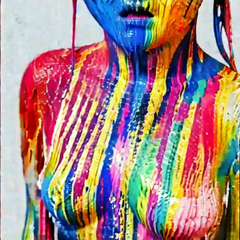 [SD 1.5(yayoi_mix)] Colorful Paint Body