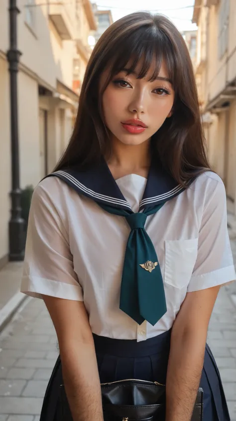 score_9, score_8_up, score_7_up,
(A photo of Japanese girl),1girl,(ager),shiny skin, street,(pale skin:1.3),(summer school uniform),(very hairy body:1.3),(leg hair:1.1),(penis bulge),(erection under skirt),(arm hair:1.1),(cute face),(parted lips),(cry),(fu...