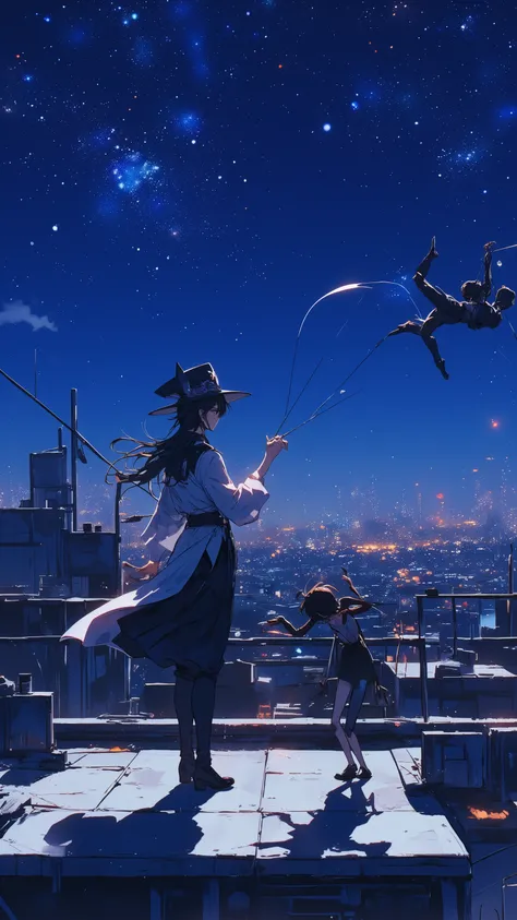 A puppet show under the stars: every time they fight 、Building Rooftop。Senjougahara Hitagi is happily、But his eyes are not smiling、His fingertips playfully play the strings。Aliang々Kigyo is like a marionette、He is dancing awkwardly。His shadow is long。In th...